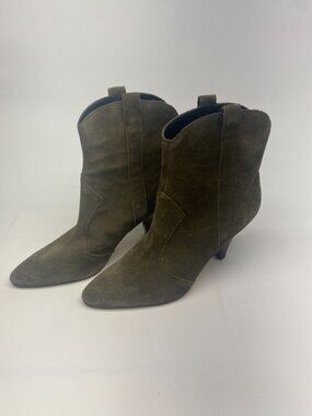 Marc Fisher LTD Womens Carissa Green Western Bootie Sz 8.5